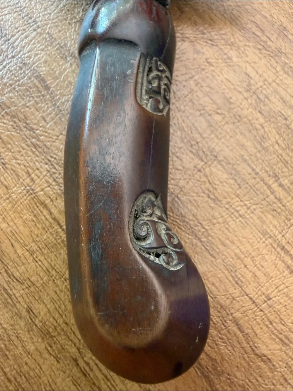 Antique Keris a traditional asymmetrical dagger with a wavy blade from Indonesia
